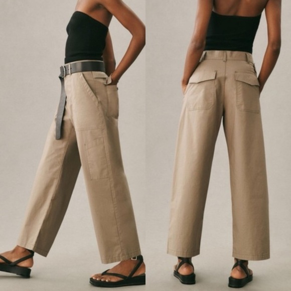AGOLDE Daria Utility Straight Cotton Pants - Picture 2 of 8